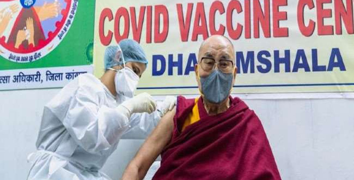 Dalai Lama get The first dose of corona vaccine