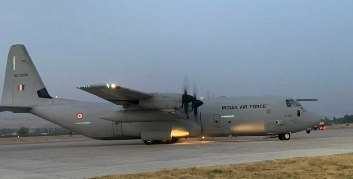 Air Force plane reached Hindon airbase carrying 168 people from Kabul