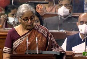 Finance Minister Nirmala Sitharaman presents the budget 2022