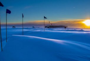 Antarctica sun sets for six months long nights begins