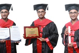 Somnath Gite awarded doctorate from Vishwakarma University