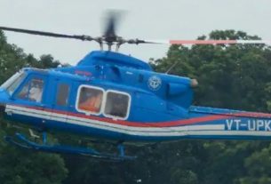 CM Yogi Adityanath's Chopper Makes Emergency Landing Due to Bird Hit