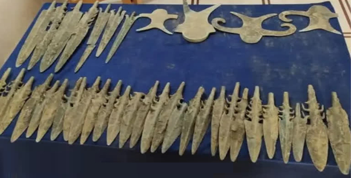 Farmer Discovers 4,000-year-old Copper Weapons Under his Field