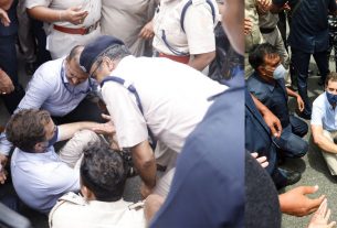 Rahul Gandhi and other Congress leaders detained and kept at the Kingsway Police camp