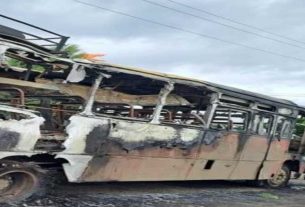ST Bus Caught Fire On Road In Aurangabad