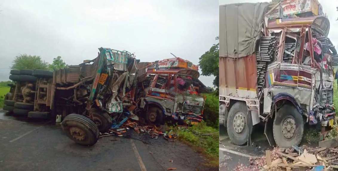 Two trucks collided on the Nagpur-Aurangabad highway