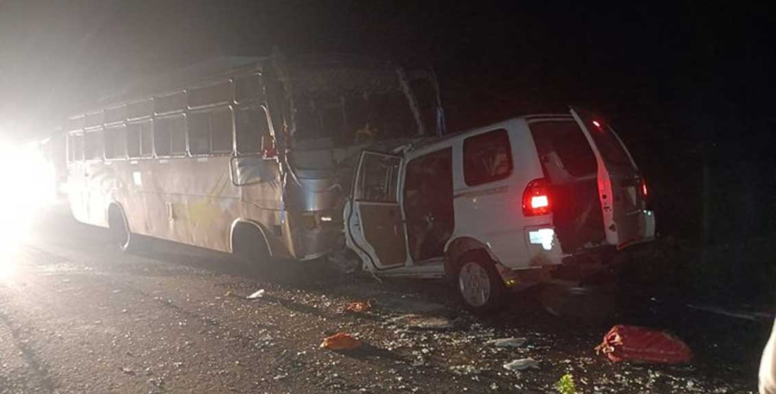 11 People Died In A Bus Accident Which Collided With A Car