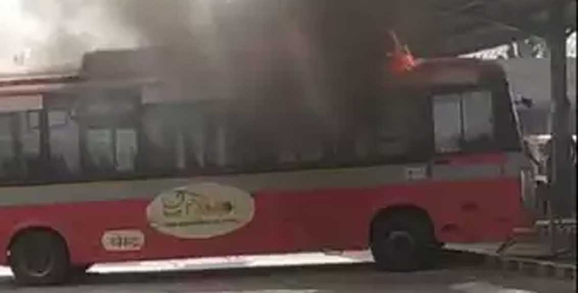 Mumbai: Fire breaks out in BEST’s electric bus at Malvani depot