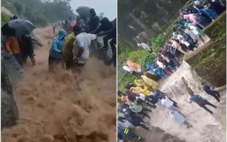 Cloudburst-like rain over Raigad fort Raigad fort closed for tourists