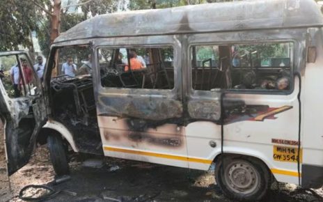 mini-bus catches fire in Pune’s IT Park, 4 killed, 10 sustain burn injuries